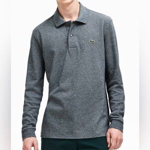 Lacoste | M | Men's Charcoal Polo Long Sleeves Shirt